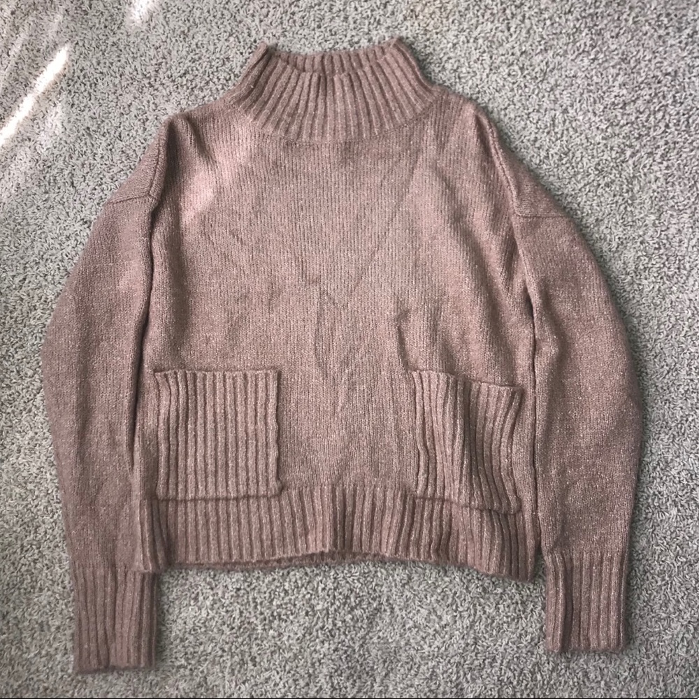Mock turtle neck sweater